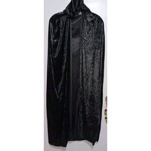 Country Silk Inc. Crushed Black Velvet Cape